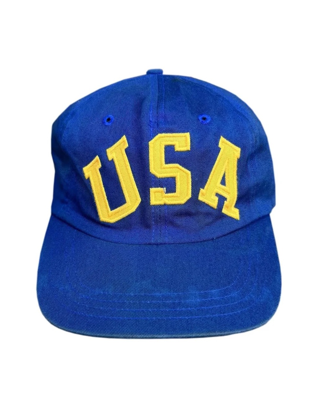 Vintage Polo Ralph Lauren USA Blue / Yellow Hat